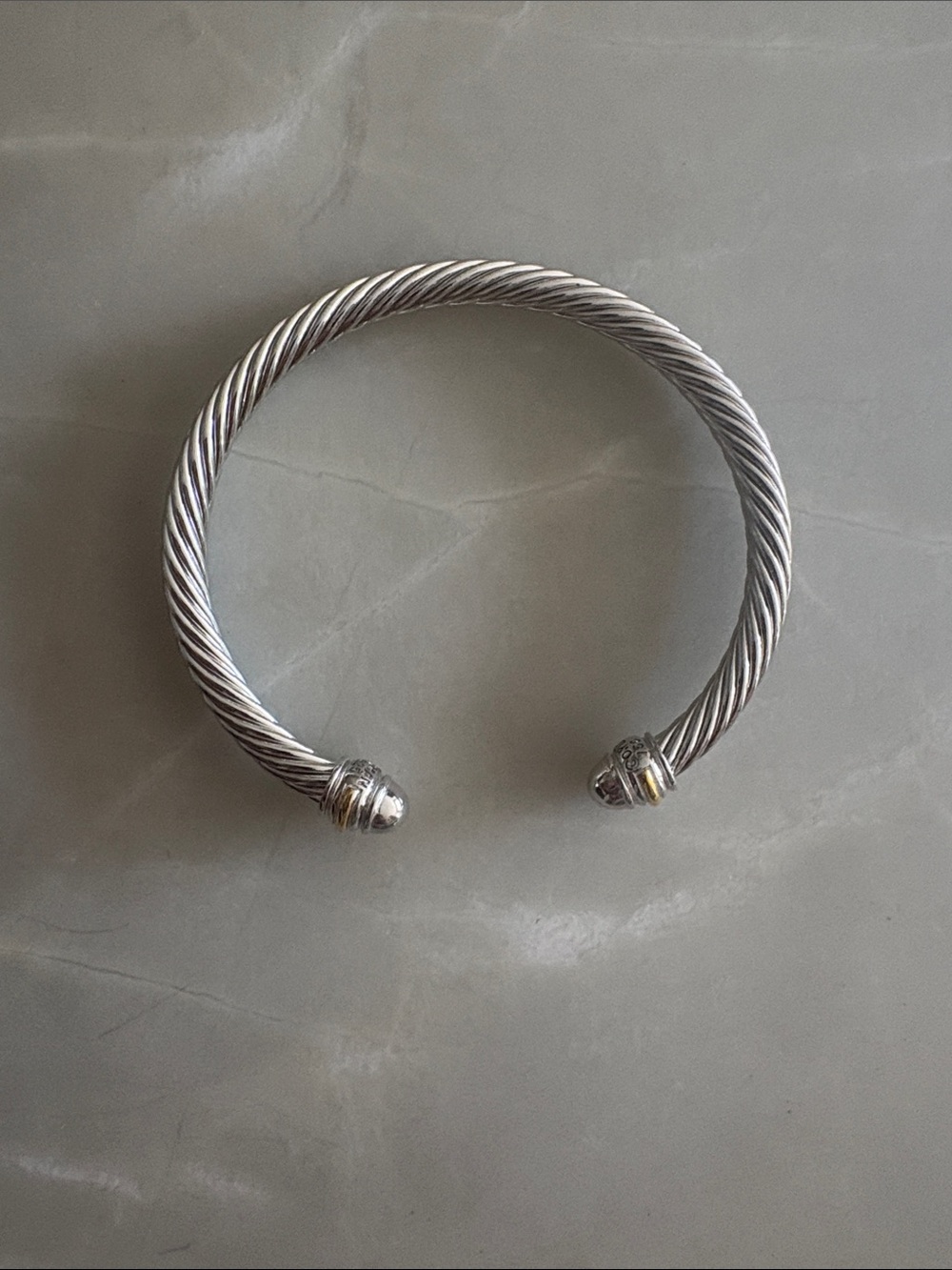David Yurman silver cable bracelet